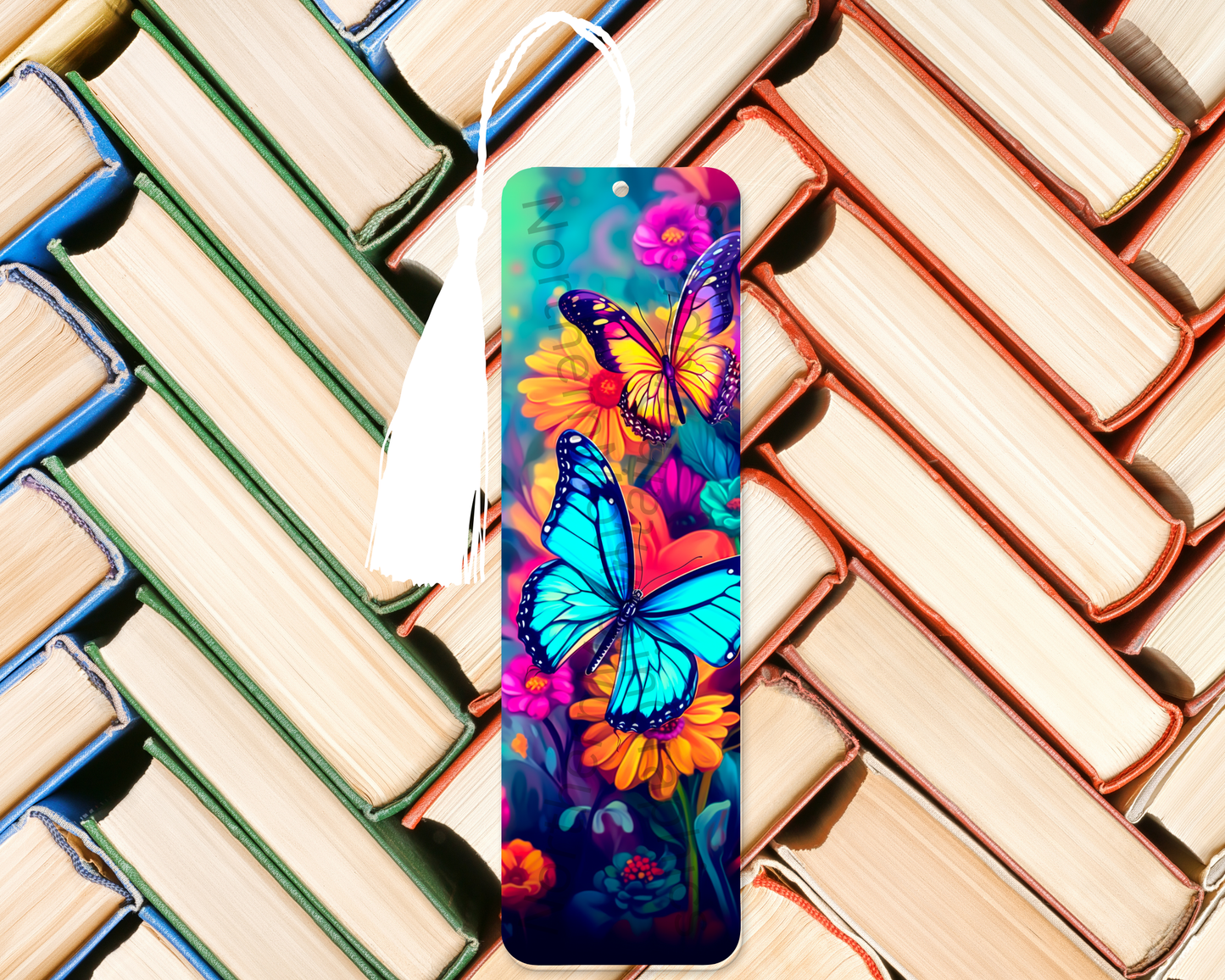 Electric Butterflies in Bloom Bookmark