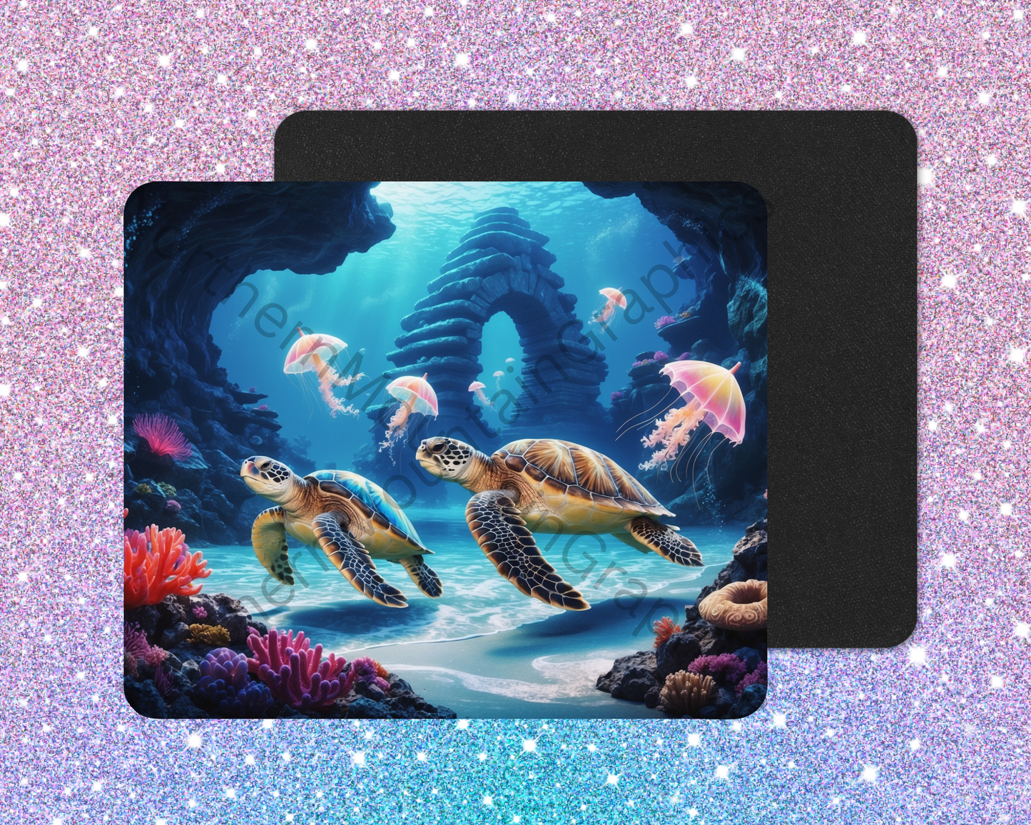 Mystic Reef Sea Turtle Passage Mouse Pad