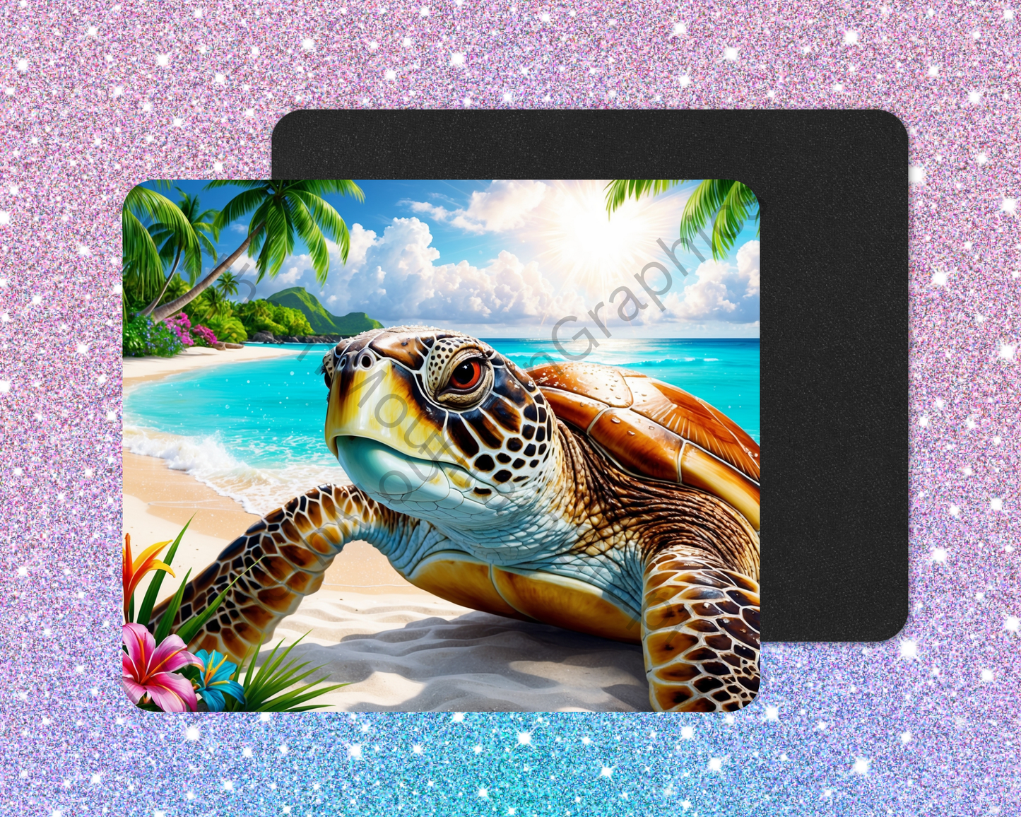 Paradise Coast Sea Turtle Mouse Pad
