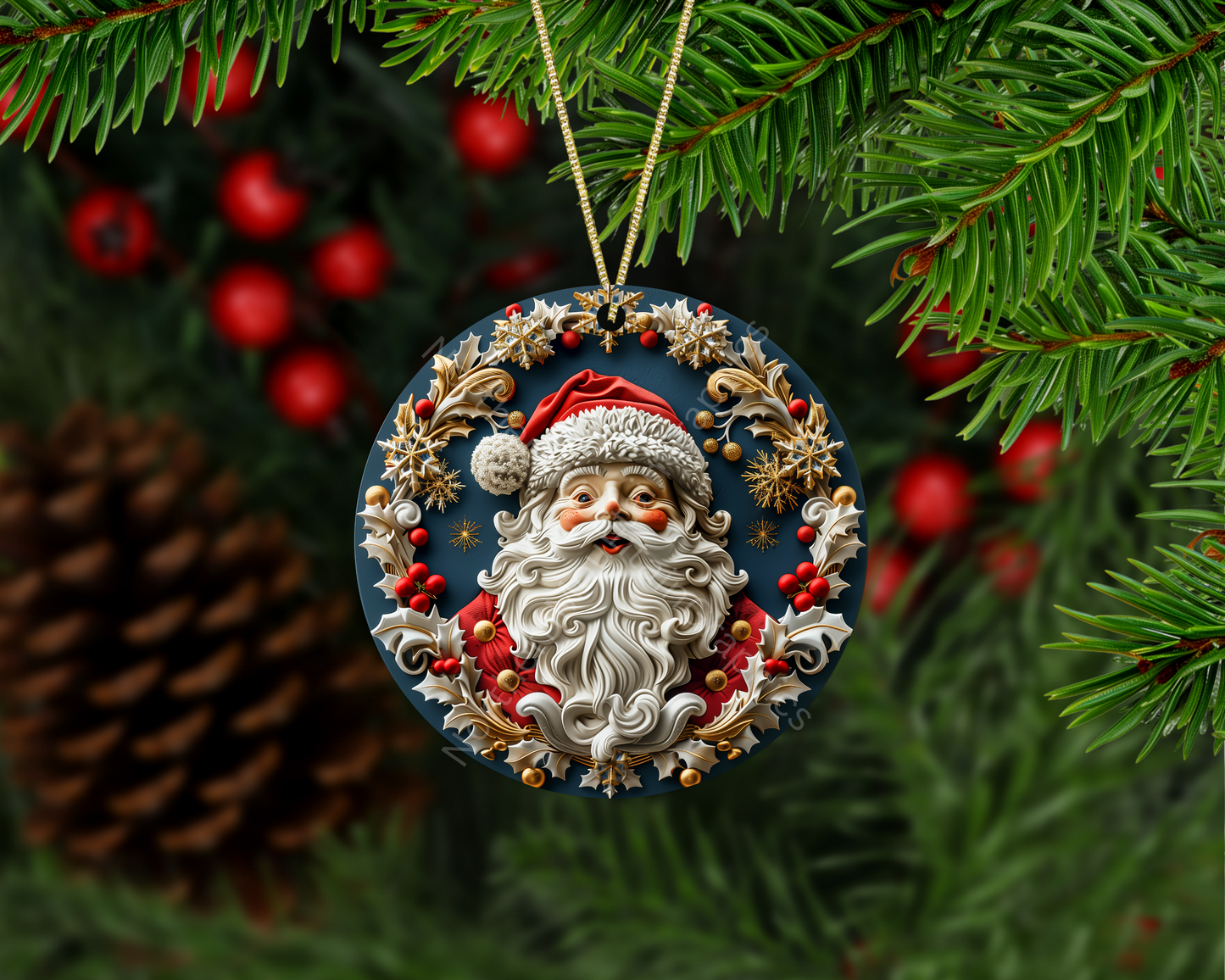 Vintage Santa Claus Christmas Christmas Ornament