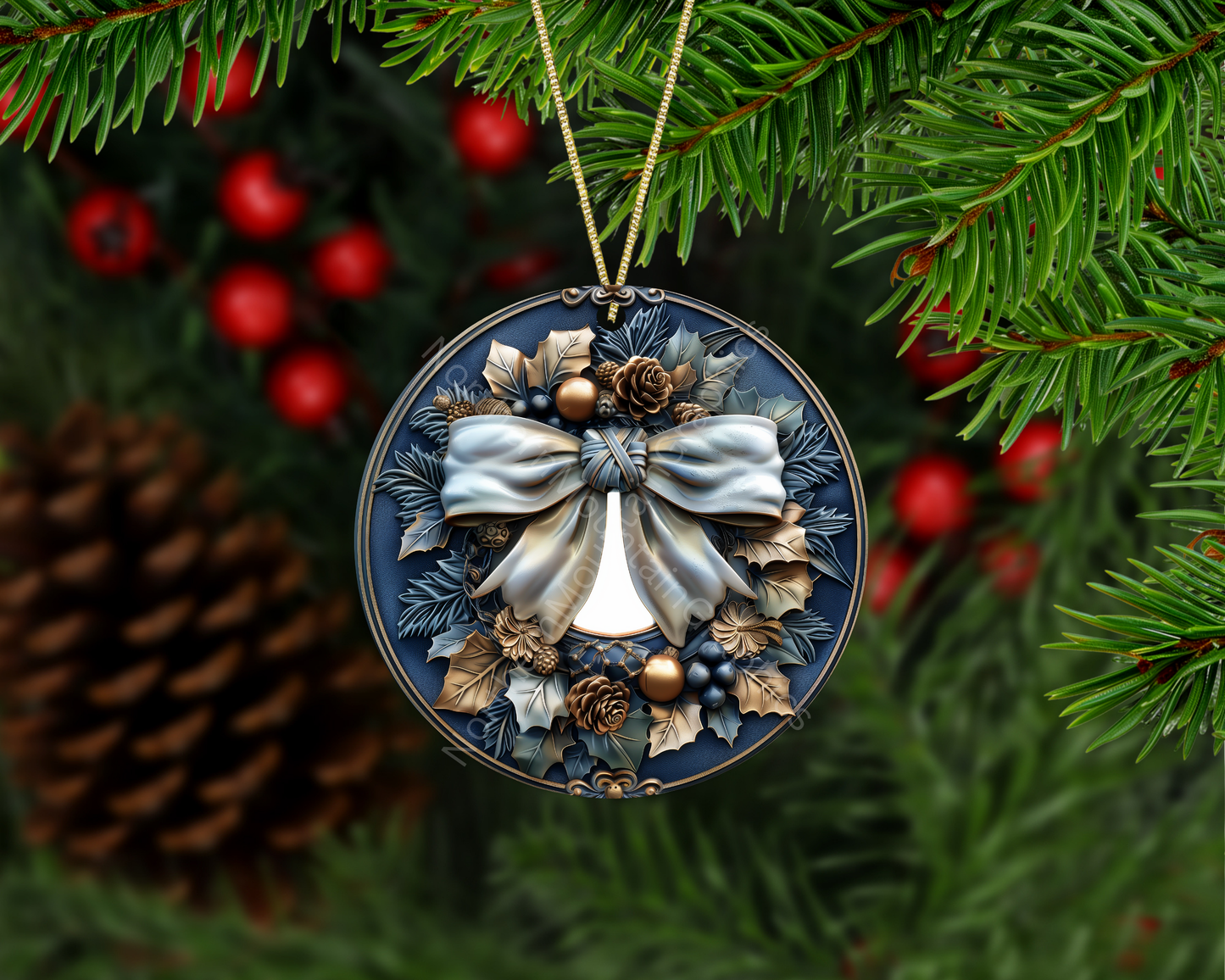 Horse Sleigh Ride Christmas Ornament