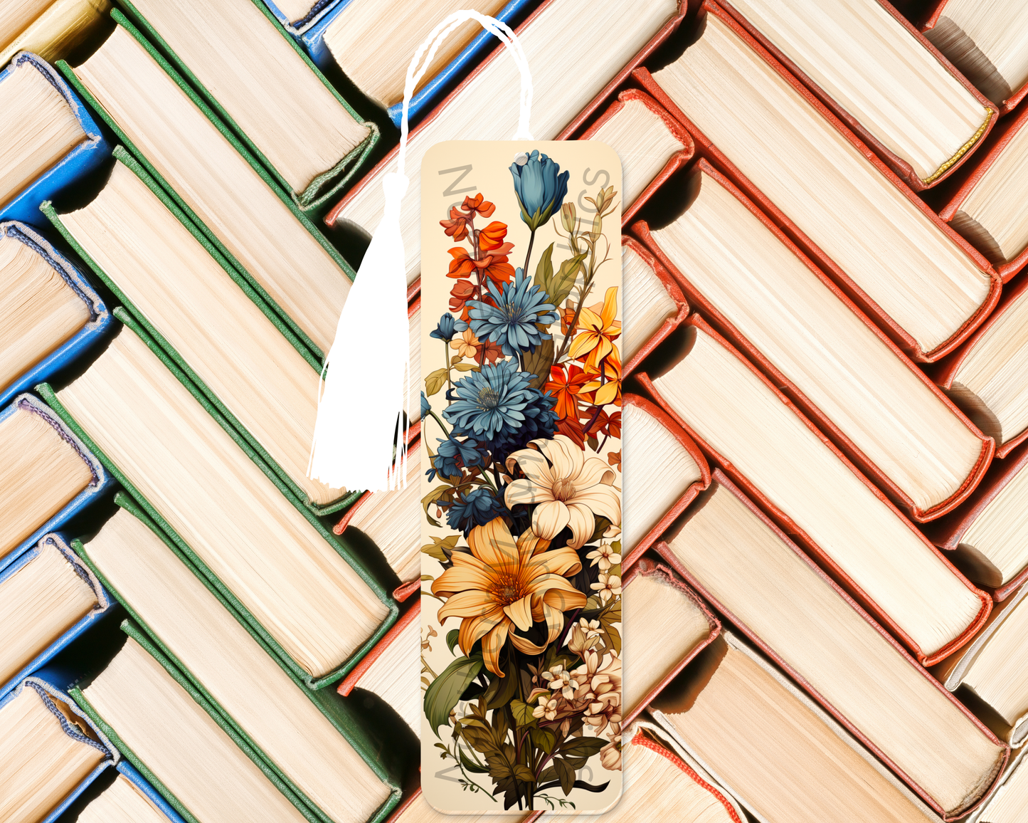 Colorful Wildflower Arrangement Bookmark