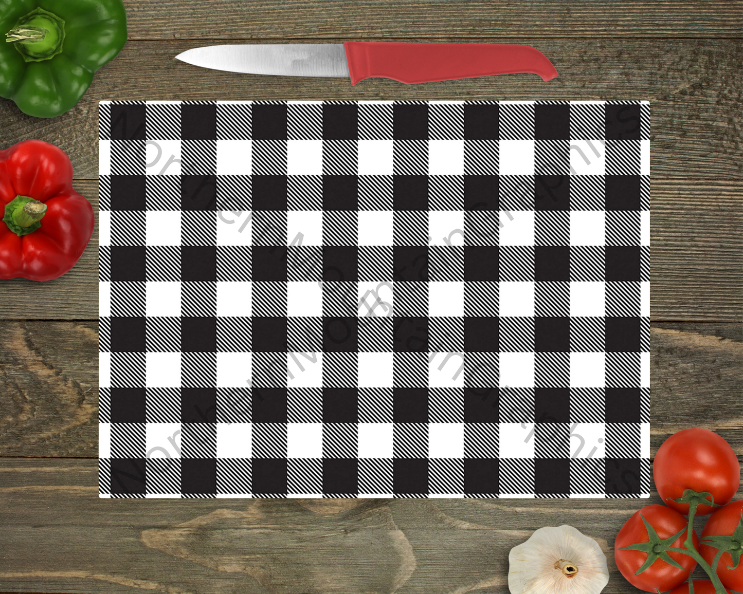 Glass Cutting Board Christmas