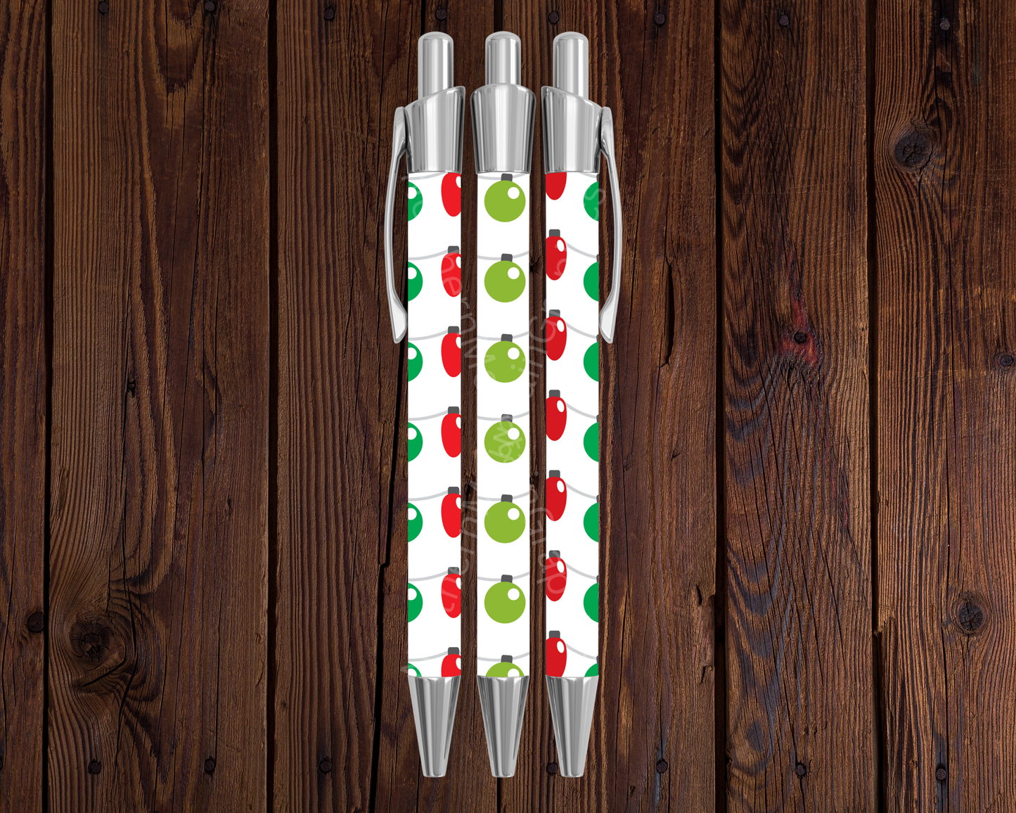 Hanging Lights Pattern Christmas Pen