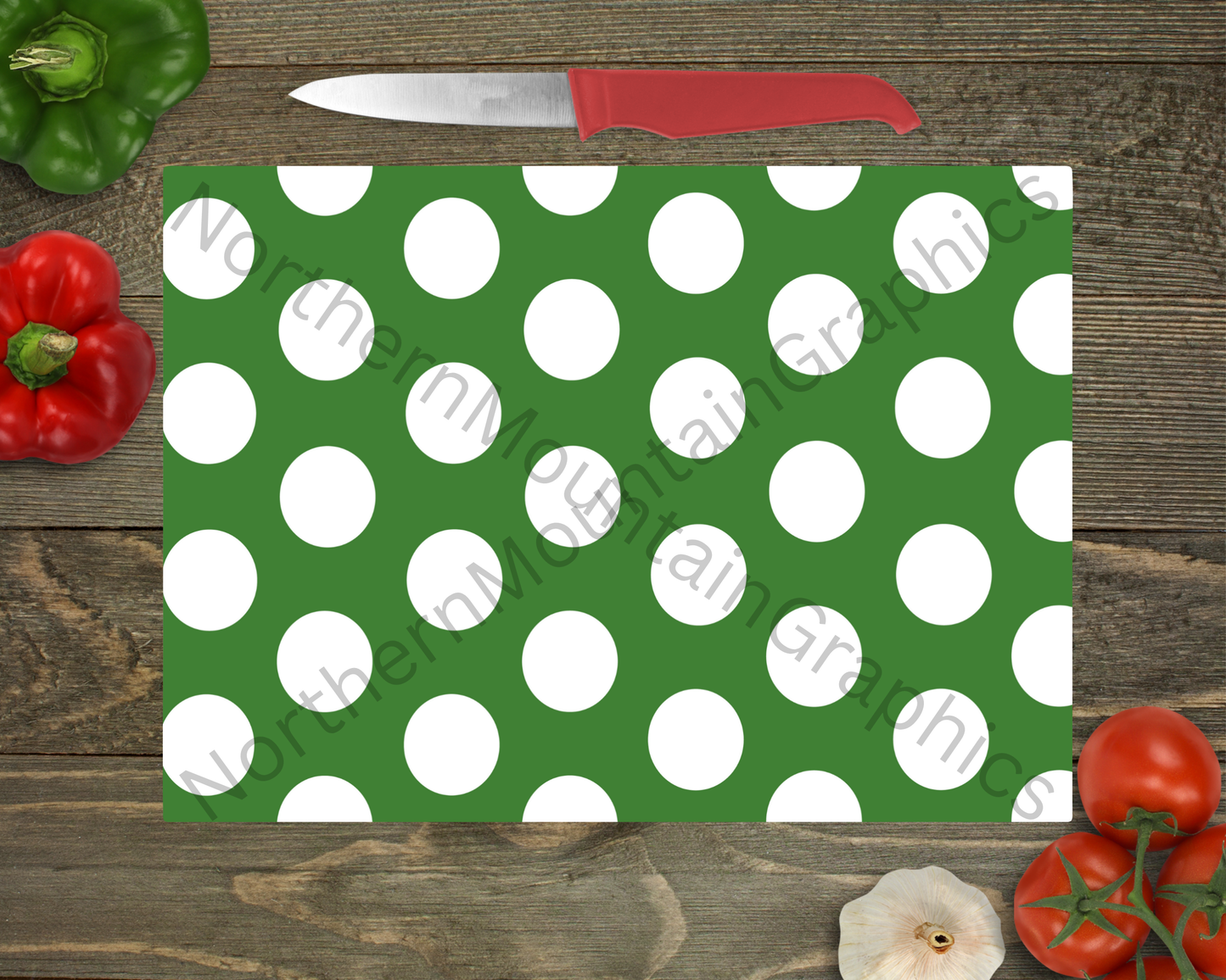Glass Cutting Board Christmas