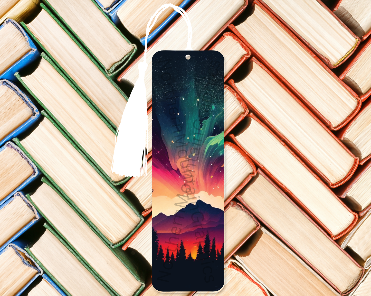 Colorful Northern Lights Bookmark