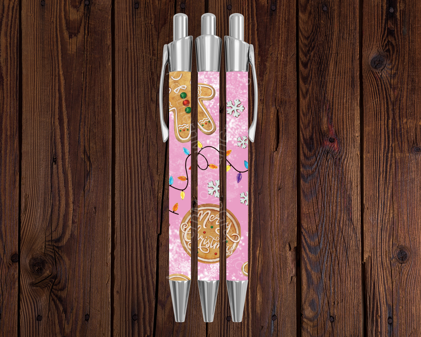 Pink Gingerbread Magic Christmas Pen