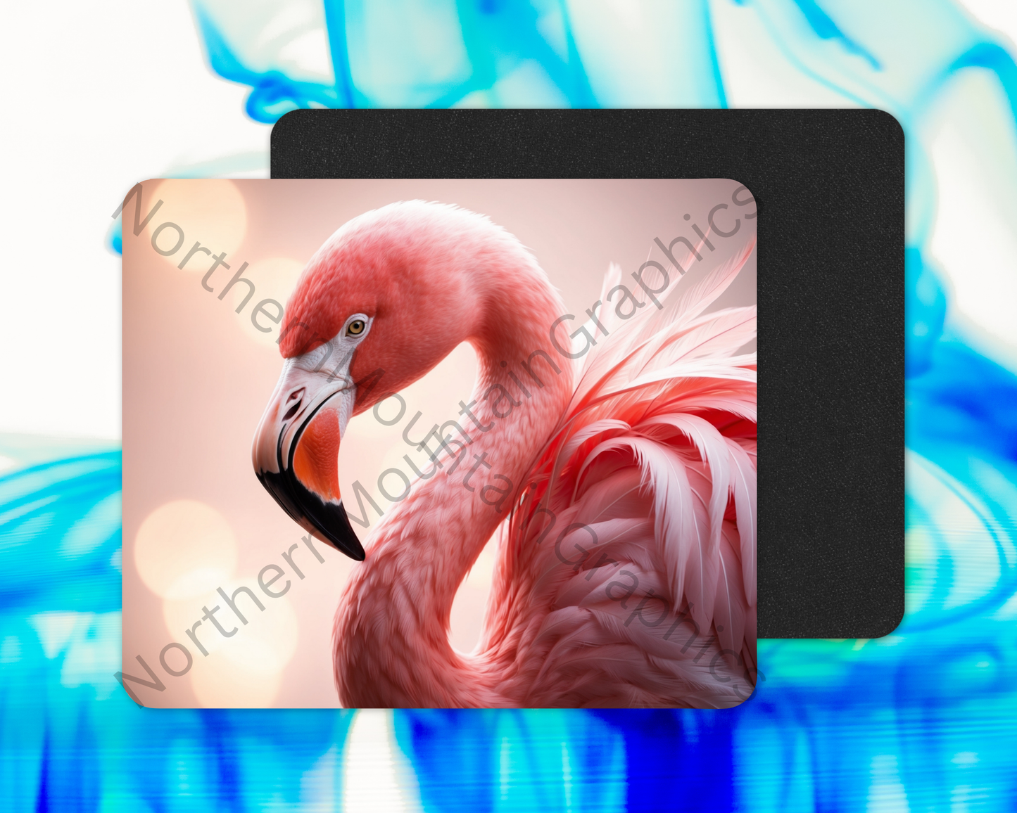 Warm Glow Flamingo Mouse Pad