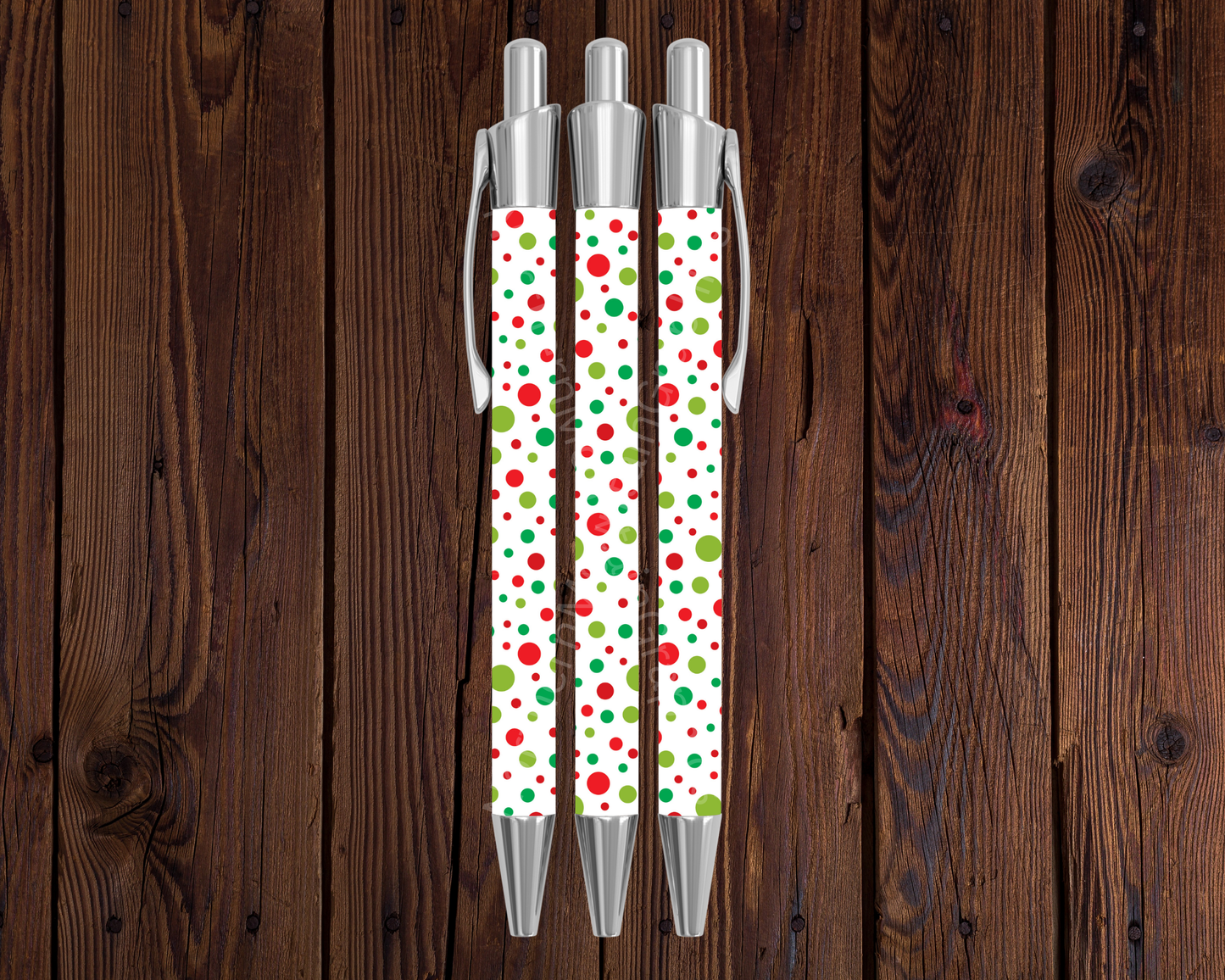 Festive Polka Dots Christmas Pen