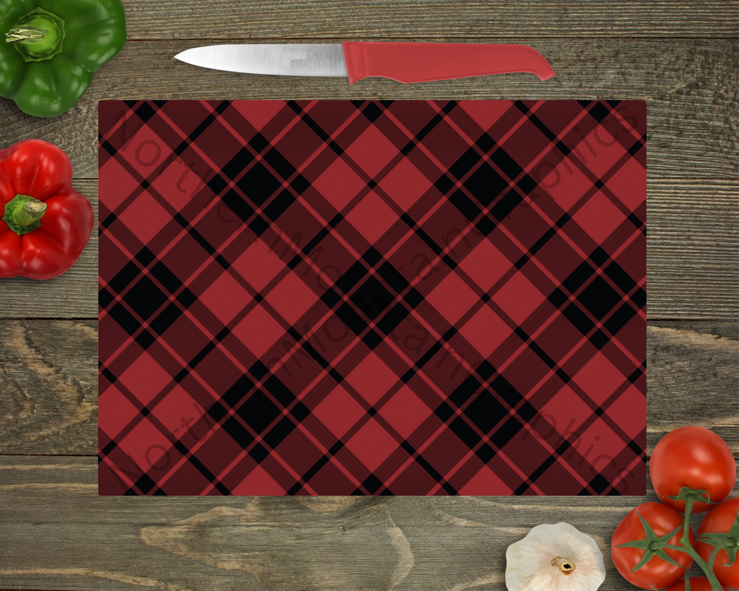 Glass Cutting Board Christmas