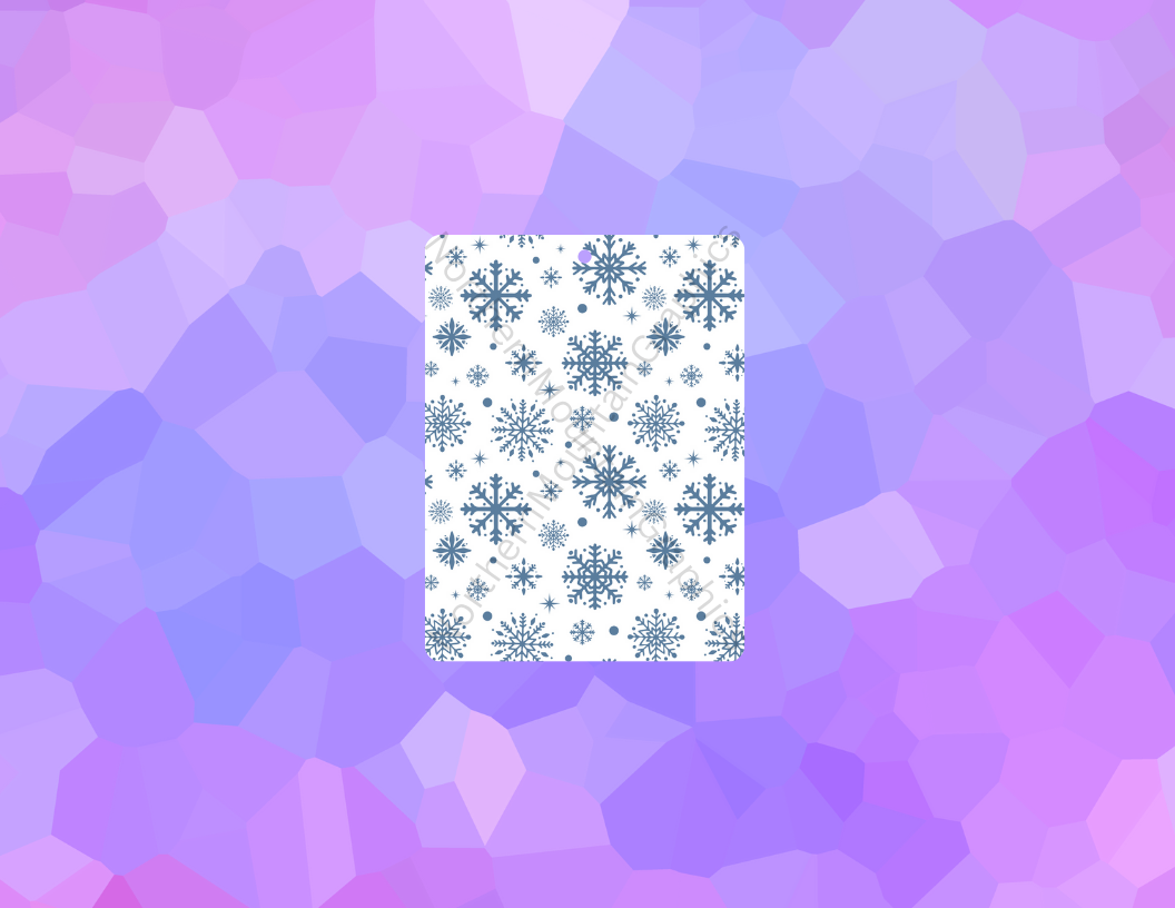 Blue Snowflake Pattern Christmas Air Freshener