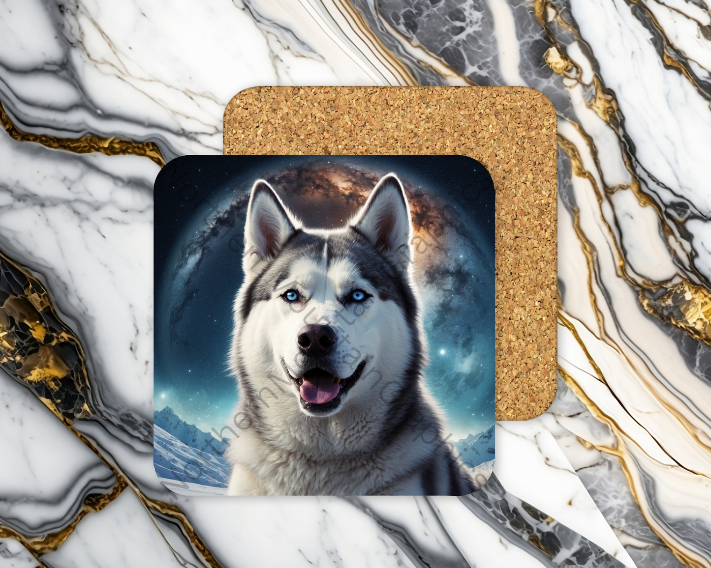Square Coaster Dog