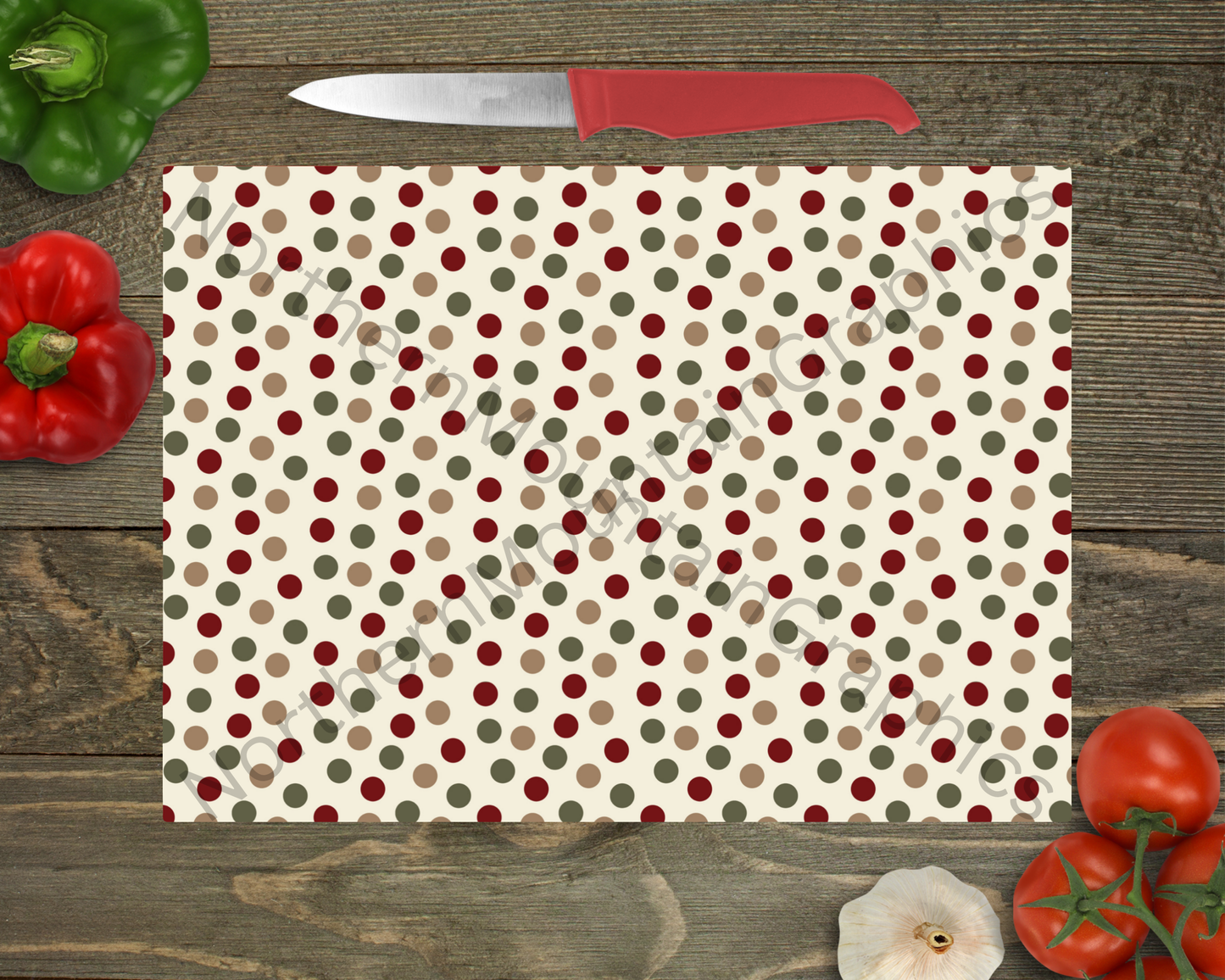 Glass Cutting Board Christmas