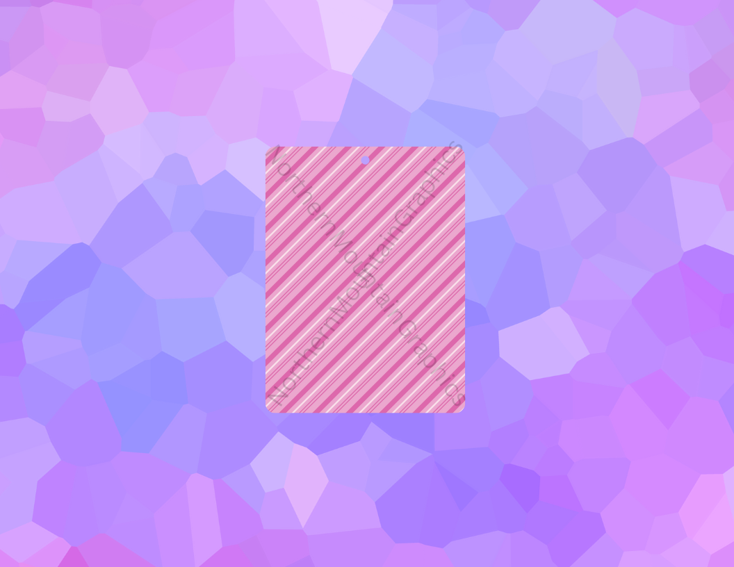 Pink and White Stripes Christmas Air Freshener