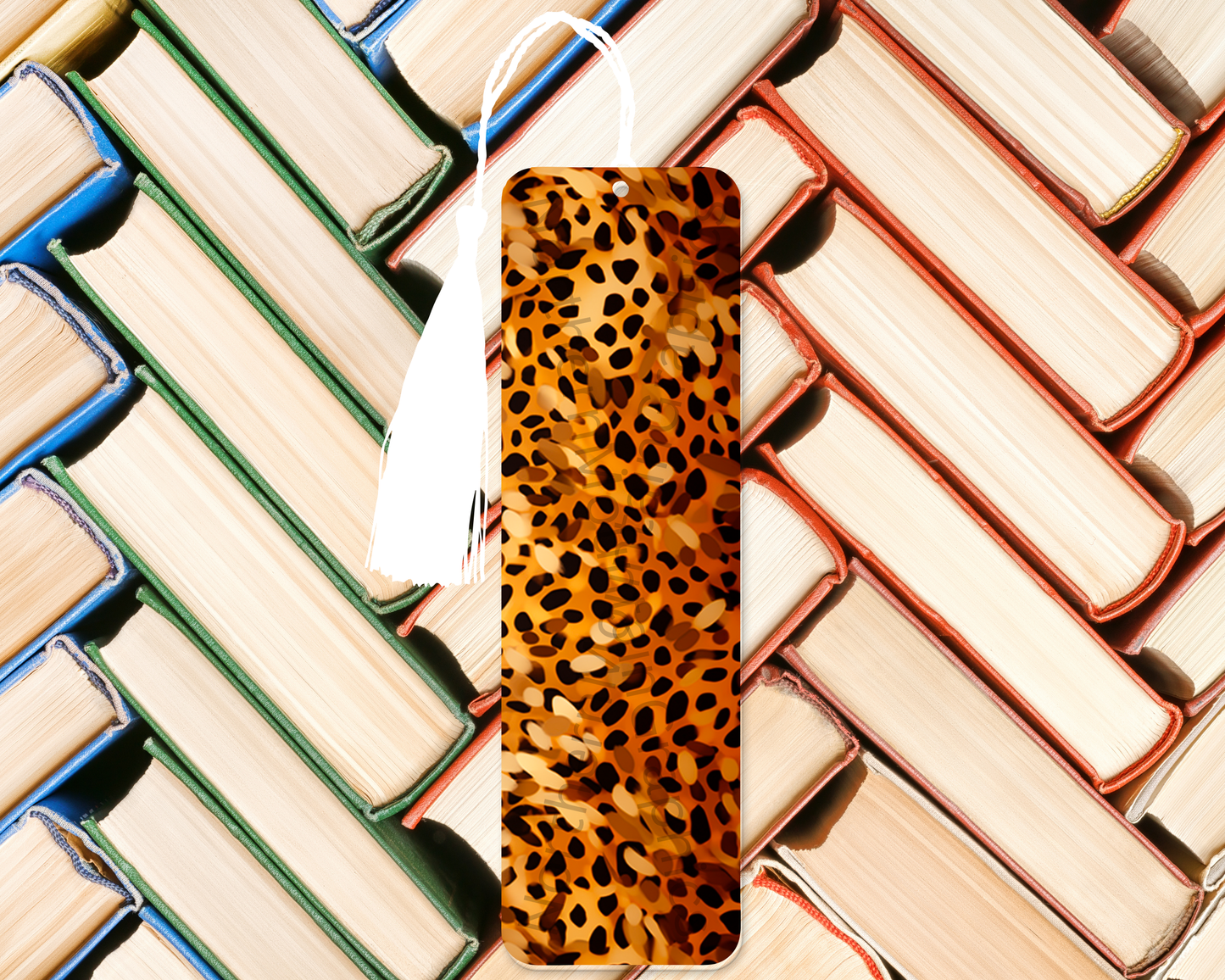 Wild Ember Leopard Bookmark