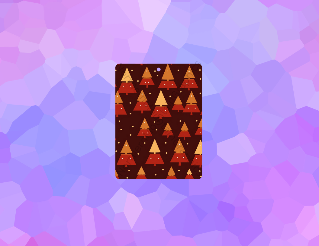 Red and Gold Trees Christmas Air Freshener