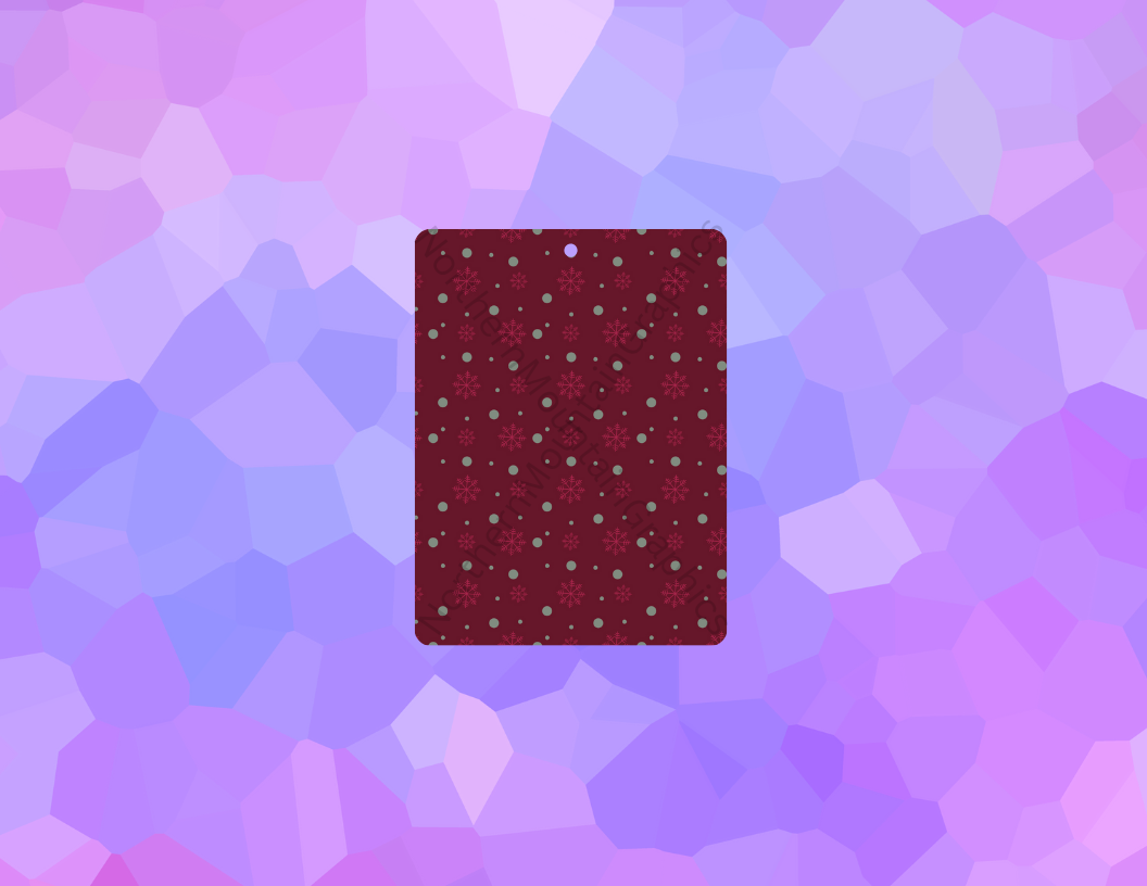 Red Snowflake Dot Christmas Air Freshener