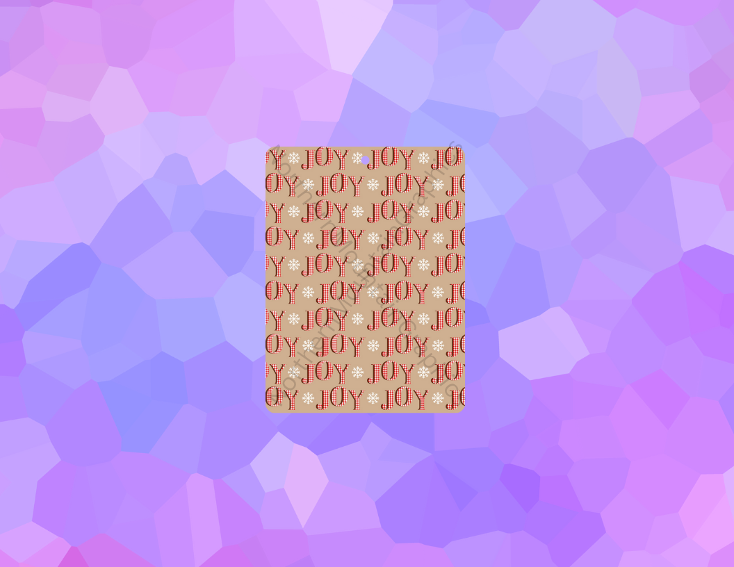 Joy Snowflake Christmas Air Freshener