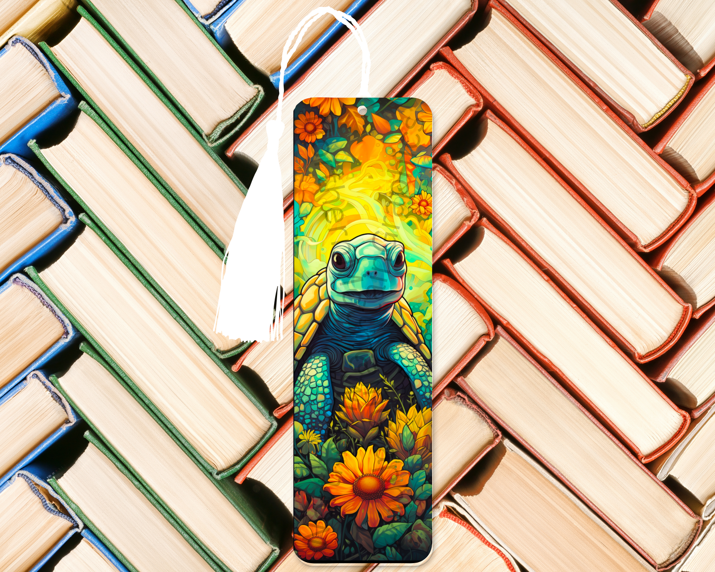 Sunlit Garden Turtle Bookmark
