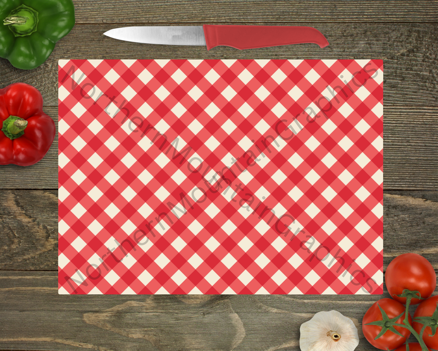 Glass Cutting Board Christmas