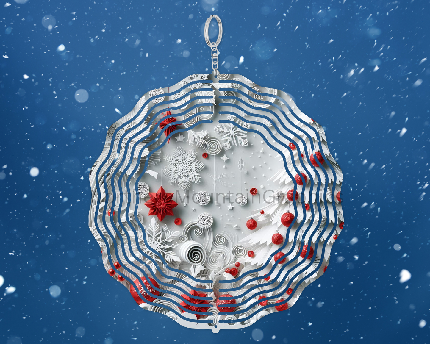 Winter Wonderland Swirls Wind Spinner