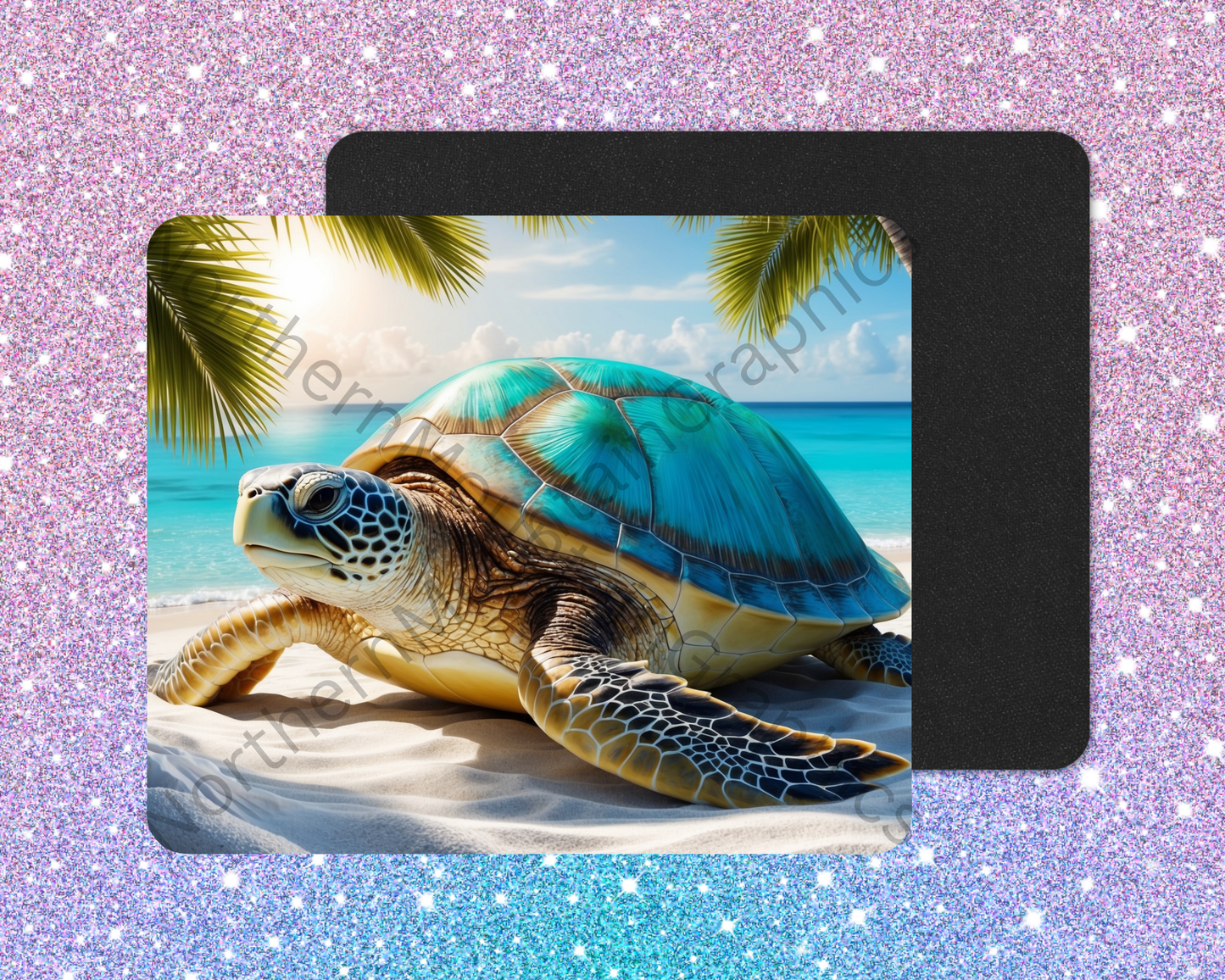 Ocean Breeze Sea Turtle Mouse Pad