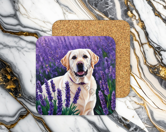 Square Coaster Dog