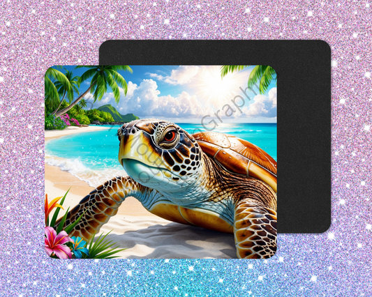 Paradise Coast Sea Turtle Mouse Pad