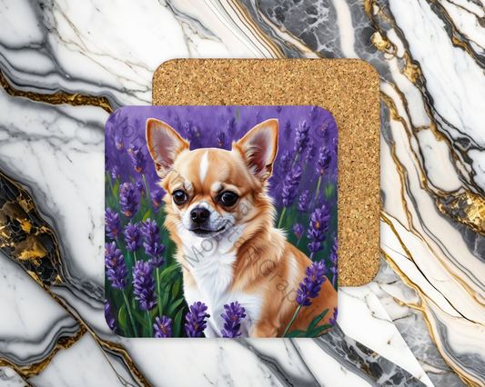 Square Coaster Dog
