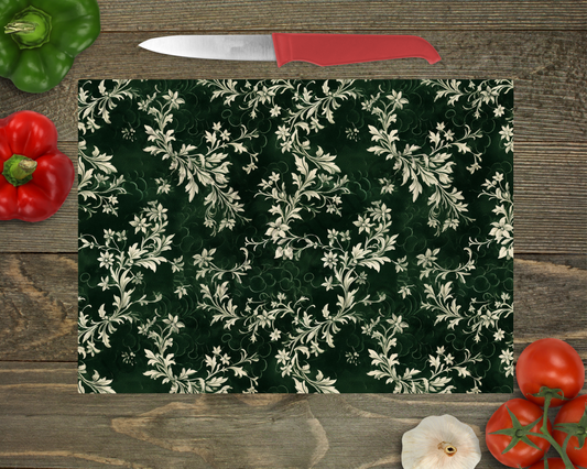 Glass Cutting Board Christmas