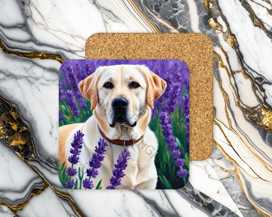 Square Coaster Dog