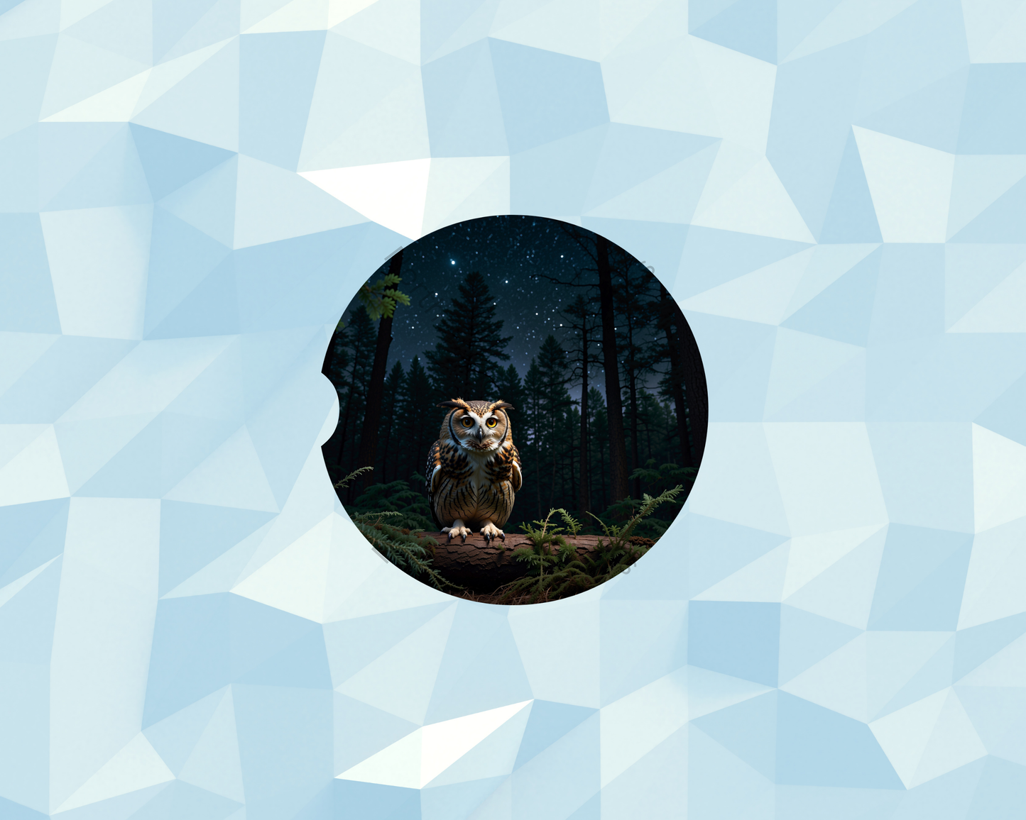 Nightfall Woodland Owl Car Coaster
