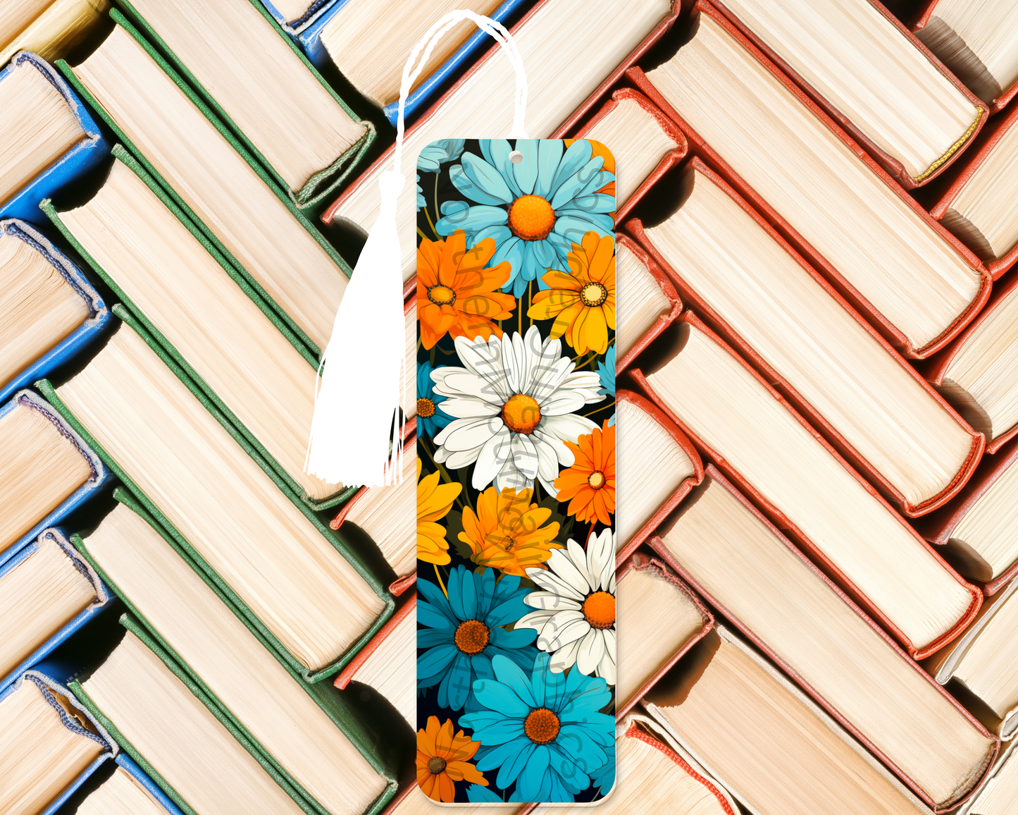 Colorful Daisies in Bloom Bookmark