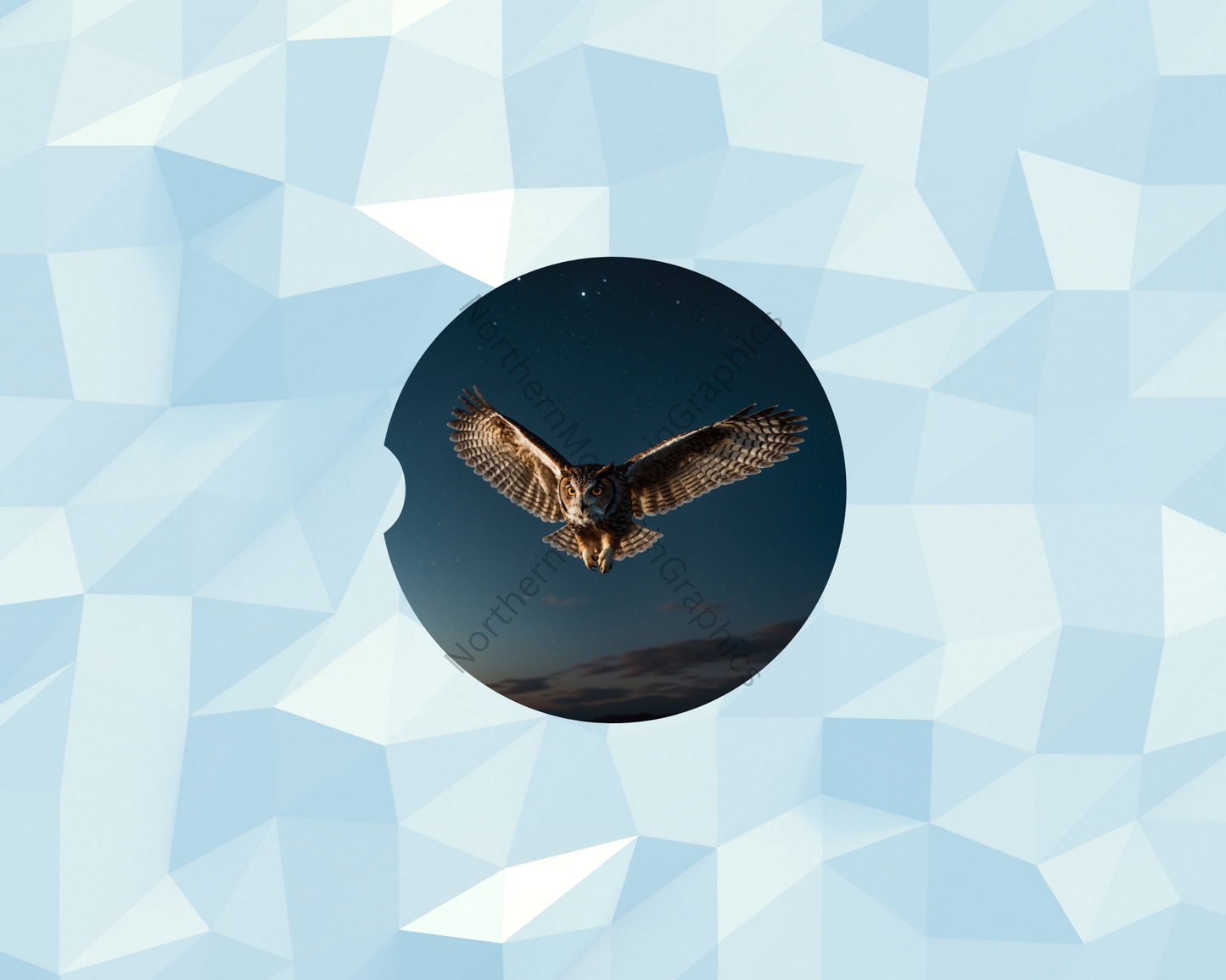 Glowing Night Owl Car Coaster