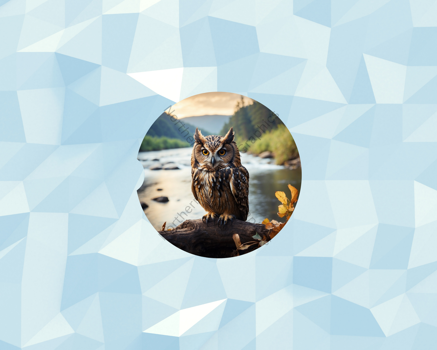 Mountain River Owl Car Coaster