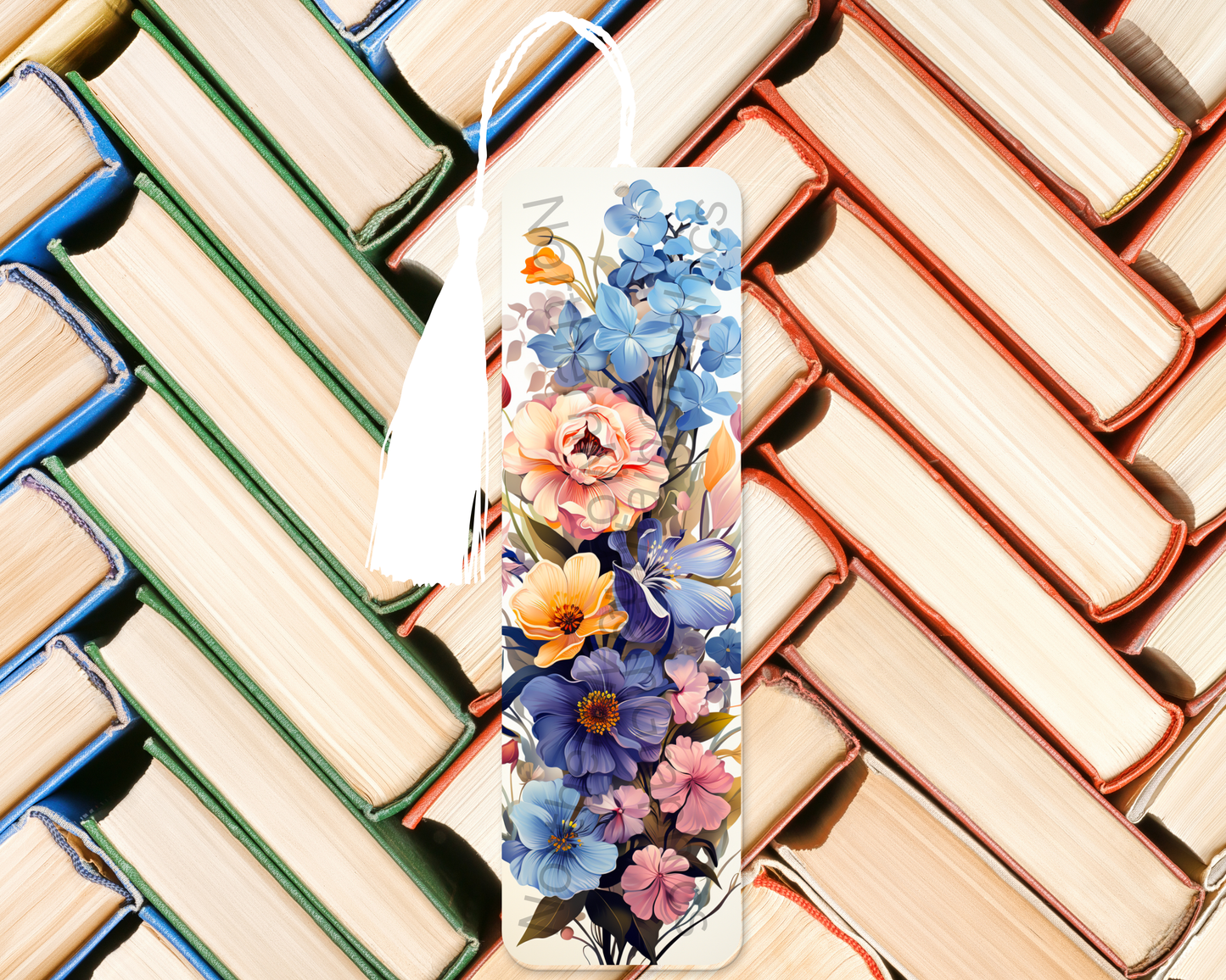 Colorful Spring Flower Bouquet Bookmark