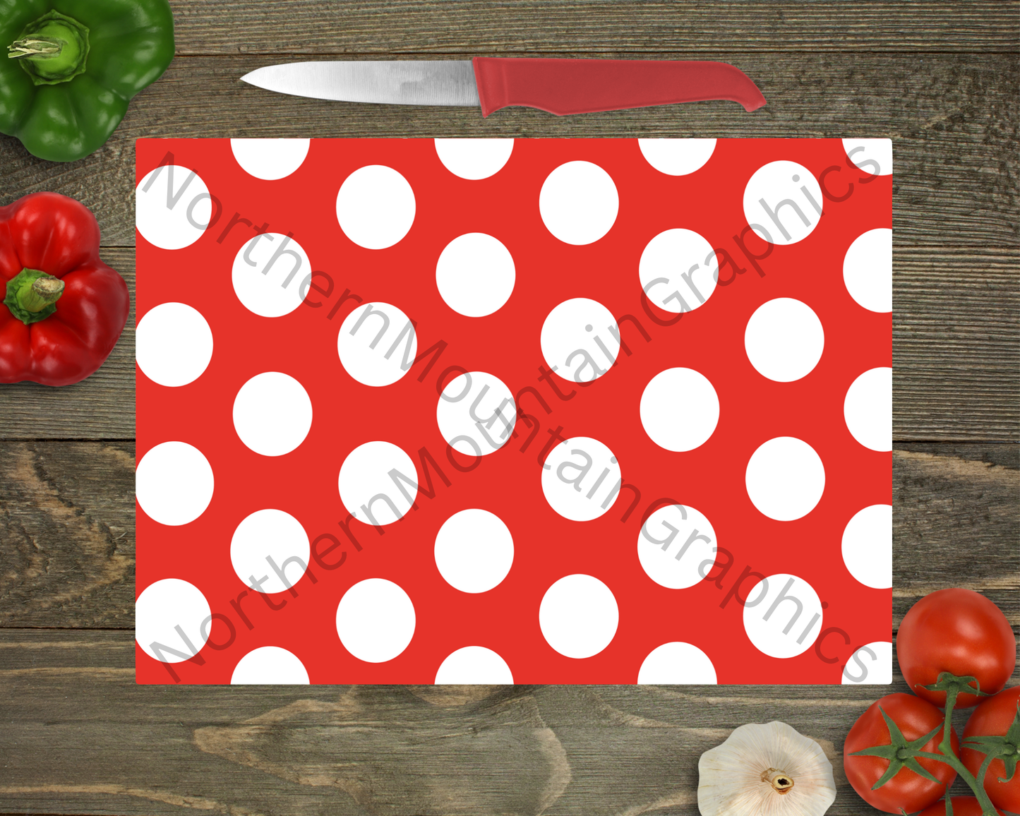 Glass Cutting Board Christmas