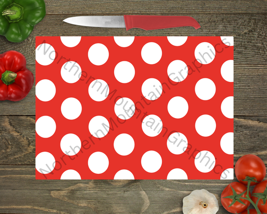 Glass Cutting Board Christmas