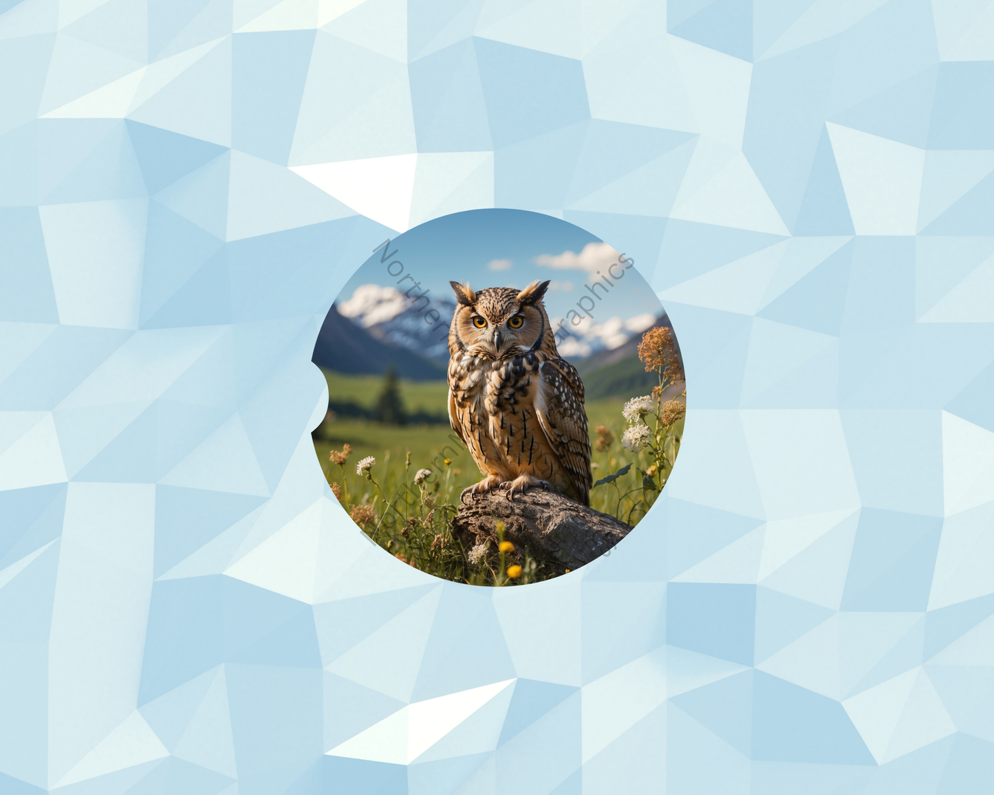 Alpine Meadow Owl Car Coaster