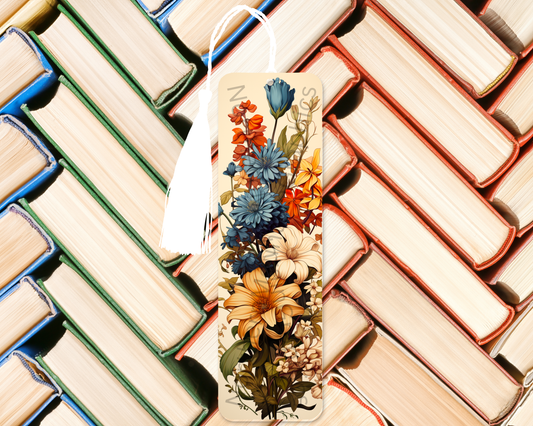 Colorful Wildflower Arrangement Bookmark