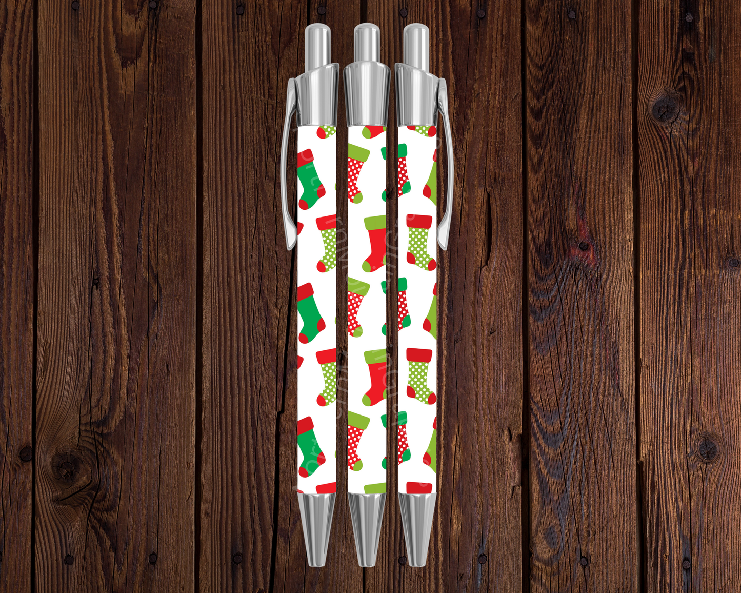 Christmas Stockings Pattern Christmas Pen