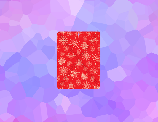 Red Snowflake Pattern Christmas Air Freshener