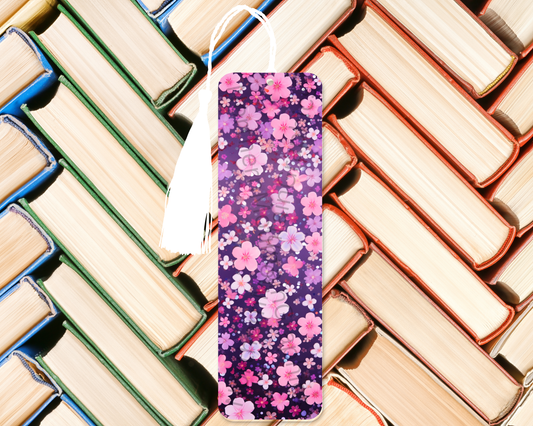 Floating Cherry Blossom Field Bookmark