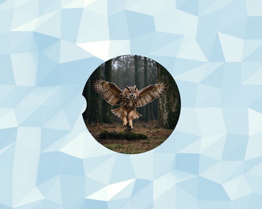 Majestic Forest Landing Owl Car Coaster