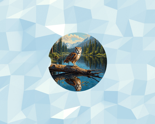 Mountain River Owl Car Coaster