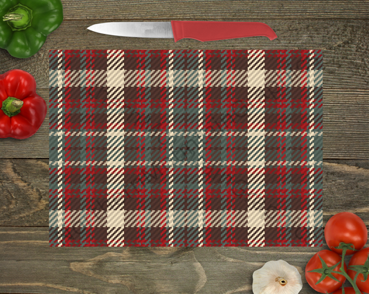 Glass Cutting Board Christmas