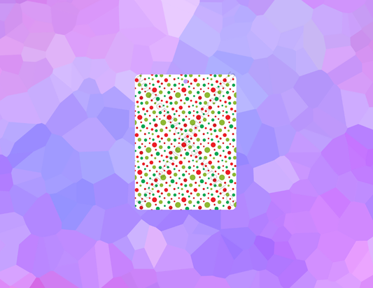 Red and Green Polka Dots Christmas Air Freshener