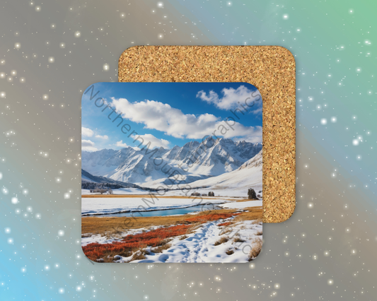 Golden Valley Winter Winter Square Coaster