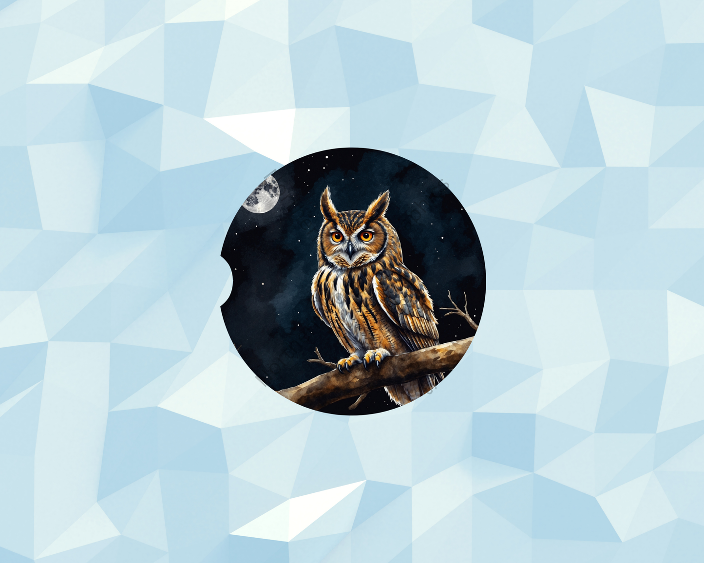 Starlit Branch Owl Car Coaster