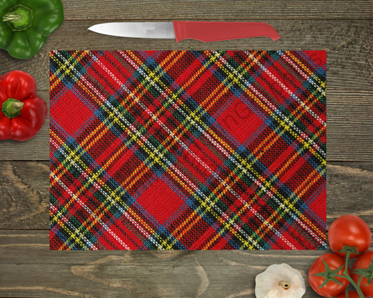 Glass Cutting Board Christmas